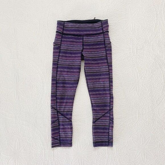 Lululemon Pace Rival Crop Running Leggings, Ultra Violet (Sz 4) - Picture 2 of 9